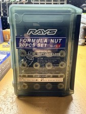 Rays Volk Racing formula Nut FN-2 20pcs Black/Silver 12x1.50 Used Authentic picture