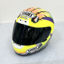 SHOEI X-8 Scott Russell Edition XL Full Face Helmet Yellow Smoke Shield Used picture