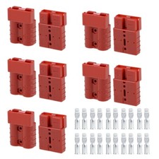 10X 50A Battery Quick Connect Disconnect Plug Kit Cable Recovery Winch Trailer picture