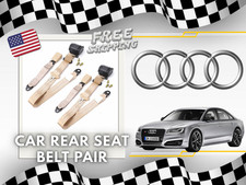 For all AUDI cars rear seat belts 2pc superior quality secure fit beige picture