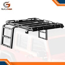 330LBS Roof Rack Cargo Luggage Carrier W/ Ladders For Jeep Wrangler JK 2007-2018 picture