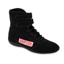 Simpson Racing 28110BK High Top Racing Shoes Adult Size 11 Black Pair picture