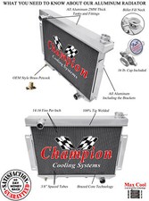 RN Champion 3 Row Radiator for 1957 - 1959 Ford Custom 300 L6 Engine #CC5759-6 picture