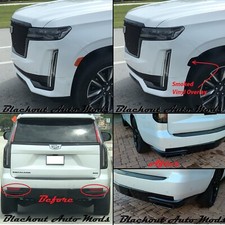 2021-24 Cadillac Escalade Front and Rear Reflector Blackout Kit Vinyl Overlay picture