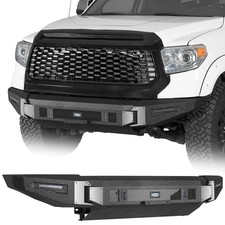 Full Width Steel Front Bumper Assembly w/Led Lights for 2014-2021 Toyota Tundra picture