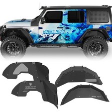 4 PCS Black Front Rear Inner Fender Liners For 2018-2026 Jeep Wrangler JL JLU picture