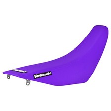 1994-1998 Kawasaki KX125/250 gripper seat cover  all PURPLE standard #78 LOGO picture