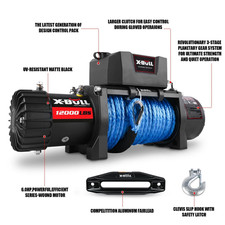 X-BULL Winch 14500LB 12000LB Synthetic Wired Cordless Waterproof Traile Jeep 4×4 picture