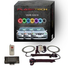 RGB Multi Color LED Halo kit with RF Remote for 03-07 Saab 9/3/2016 Headlights picture