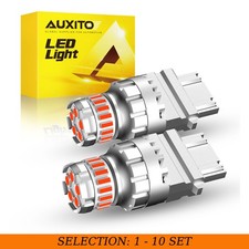2-20 AUXITO 3157 LED Light Bulb Red Anti Hyper Flash Super Bright 4156 3456 3057 picture