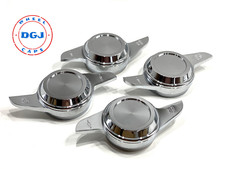 2 Bar Cut Chrome Knock-offs Spinners for Lowriders picture