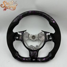 For 2022-2025 Toyota GR86 Purple Forged Carbon Fiber Alcantara Steering Wheel picture