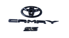 NEW 3PS 2018-2023 TOYOTA CAMRY SE Gloss Black EMBLEM OVERLAY KIT PT948-03191-02 picture