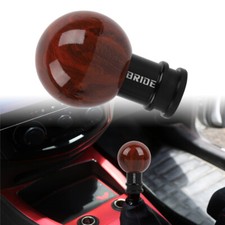 Universal JDM BRIDE Round Ball Wood Aluminum Manual Gear Shift Knob Shifter picture
