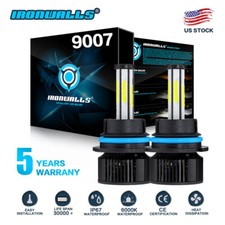 6-sides 9007 LED Headlights Kit 2800W 360000LM Hi-Lo Beam Bulbs 6500K White HID picture