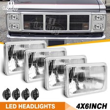 4PCS 4x6'' Halogen Headlights Hi/Lo Beam For GMC C1500 Suburban G2500 G3500 Van picture