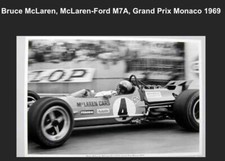 Bruce Mclaren Monaco Grand Prix 1969 Car Poster:) Great Poster picture