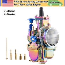 PWK 28 28mm Carburetor 4stroke For 75cc - 125cc Dirt Bike ATV Racing Motorcycle picture