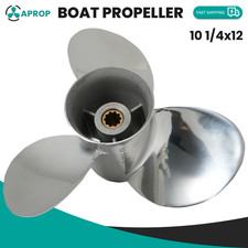 For Suzuki Boat Propeller 25-30hp 10 Tooth Outboard Engine Accessories10 1/4x12 picture