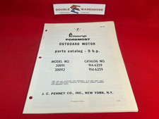 1965 J.C. Penneys Foremost 9 HP Outboard Motor Parts Catalog 30091 30092 picture