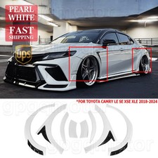 For Toyota Camry LE XSE 2018-2024 Yofer White & Black Trim Add-On Fender Flares picture