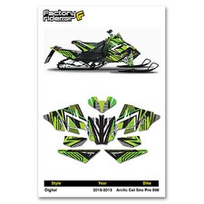 2010-2013 ARCTIC CAT SNOPRO 500  GRAPHIC KIT DIGITAL STYLE  BY ENJOY MFG picture