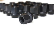 Black Titanium Lug Wheel Nut 14x1.5 Rotating Floating Seat 60-deg 20Pcs set picture