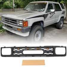 Matte Black Grille Fit For Toyota 4Runner  PICKUP-HILUX 1984-1986 Grill W/Led picture