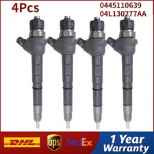 4X 0445110639 04L130277AA Fuel Injector for Golf Passat Skoda Kodr Kodiaq Audi picture