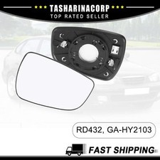 Right Passenger Side Heated Mirror Glass for Hyundai Elantra 2011-13 w/ Backing picture
