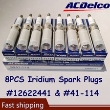 8Pcs 41-114 Iridium Spark Plugs ACDELCO 12622441 Fits Cadillac Chevrolet GMC US2 picture