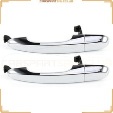 2x Silver Exterior Door Handles Rear Left Right 2011-2015 For Kia Sorento V6 picture