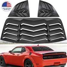 Rear & Side Window Louver Sun shade Scoop Cover for Dodge Challenger 2008-2023 picture