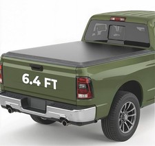 Truck Bed Tonneau Cover Vinyl Compatible with 2002-2023 Dodge Ram for Trucks picture