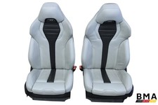 BMW M5 F90 Front Silverstone Leather Seat Assembly Set 2018 - 2023 OEM picture