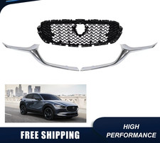 Front Bumer Grille W/ Chrome Molding Trim Fit Mazda CX-30 DGJ1-50-710B 2020-2023 picture