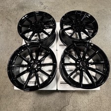 Used 19x8.5/19x9.5 MRR GF26 5x114.3 35/40 73.1 Black Wheels set-4 picture