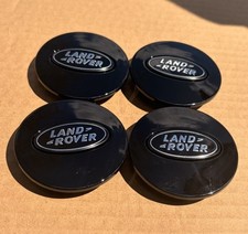4x, Set of Land Rover Black-Black Wheel Center Hub Caps, HSE Land Rover Center picture