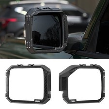 For Ford Bronco 2021+ Aluminum Rear View Mirror Shield Rainproof Frame OMU 2PCS picture