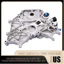 For 2007-2011 Jeep Wrangler JK JKU JKUR 3.8L V6 Timing Cover Oil Pump 68003438AC picture