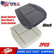 Fits 07-13 Chevy Silverado Tahoe Driver Bottom Cloth Seat Cover & Foam Cushion picture