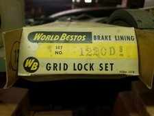 NORS WORLD BESTOS 1220-D BRAKE SHOE LINING (8) picture