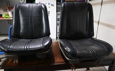 Black Front Seats from a 1966 Pontiac GTO - All Original / Unrestored picture