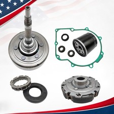 For Hisun 700 750 Wet Clutch Shoe Kit Drum Housing One Way Bearing Fliter US picture
