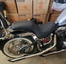 Saddlemen Profiler Gel Lattice Stitch Low Seat for 1984-1999 Harley Softail picture