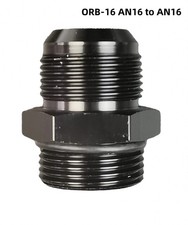 ORB-16 O-ring Boss AN16 16AN to AN16 16AN Male Adapter Fitting Black picture