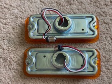 1973-80 CHEVY PICKUP GMC C10 AMBER LED PARKING LIGHT ASSEMBLY PAIR AMBER picture
