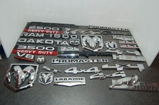 38 USED LOT OF DODGE AUTOMOTIVE PLASTIC EMBLEMS RAM PROMASTER LARAMIE 4X4 1500 picture