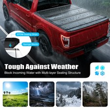 5.5Ft Hard Truck Bed Covers Four-fold Truck Bed Covers For 2015-2026 Ford F-150 picture