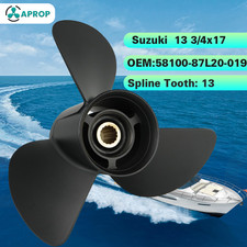 For Suzuki Boat Propeller 50-140HP 15Tooth Outboard Engine Accessories 13 3/4x17 picture